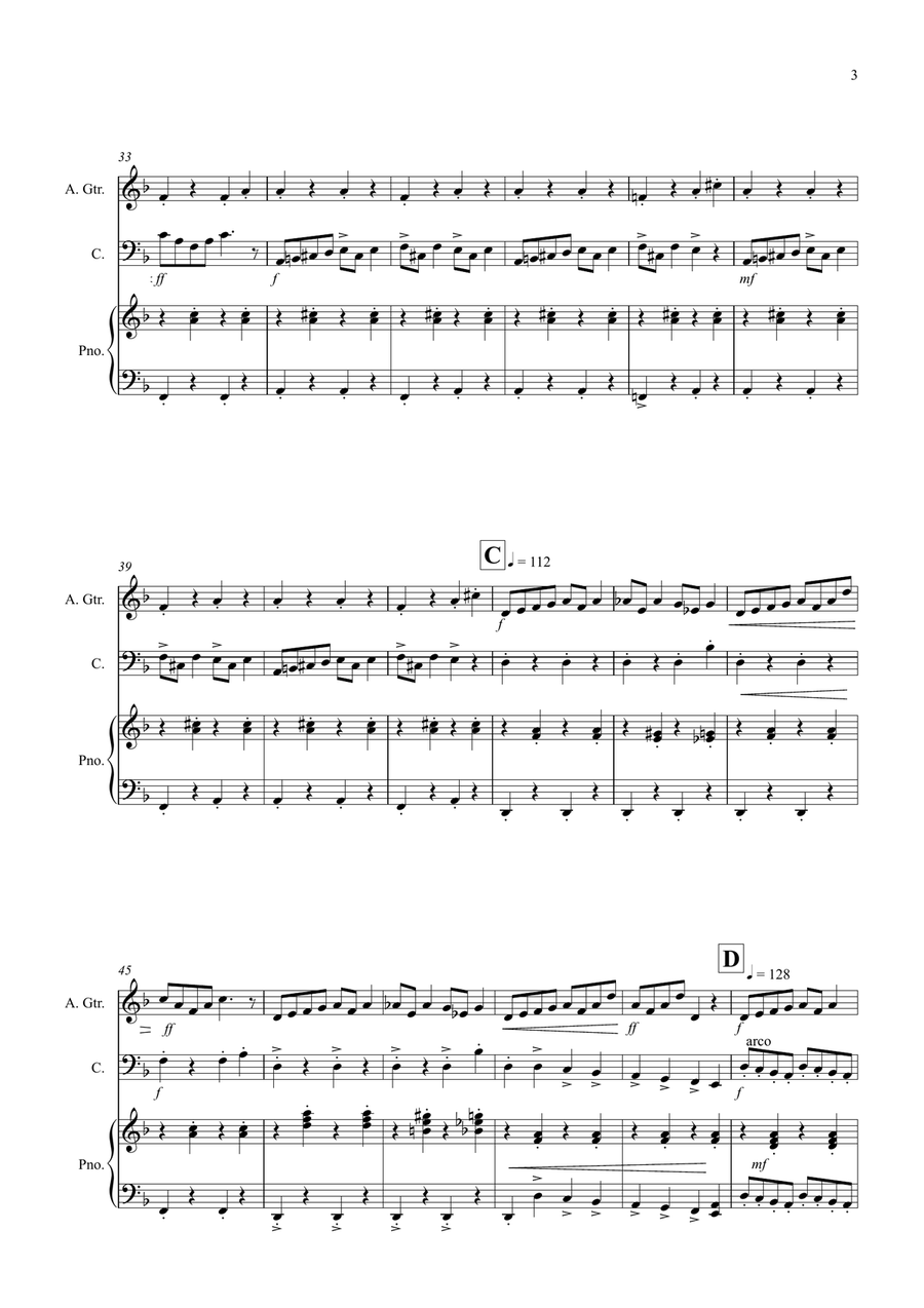 In the Hall of the Mountain King for Guitar and Cello Duet String Duet scores gallery preview page 3