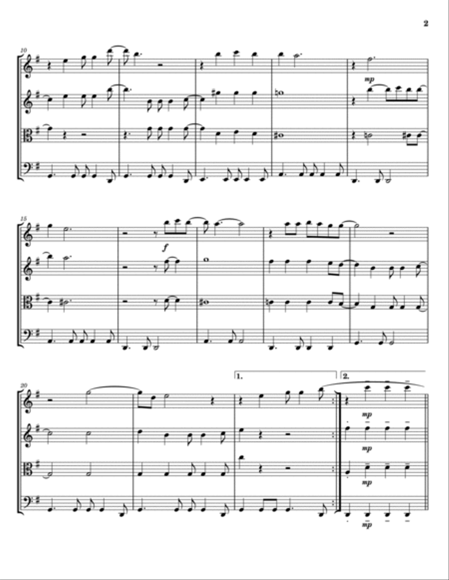Oh Happy Day Oh Happy Day String Quartet scores gallery preview page 2