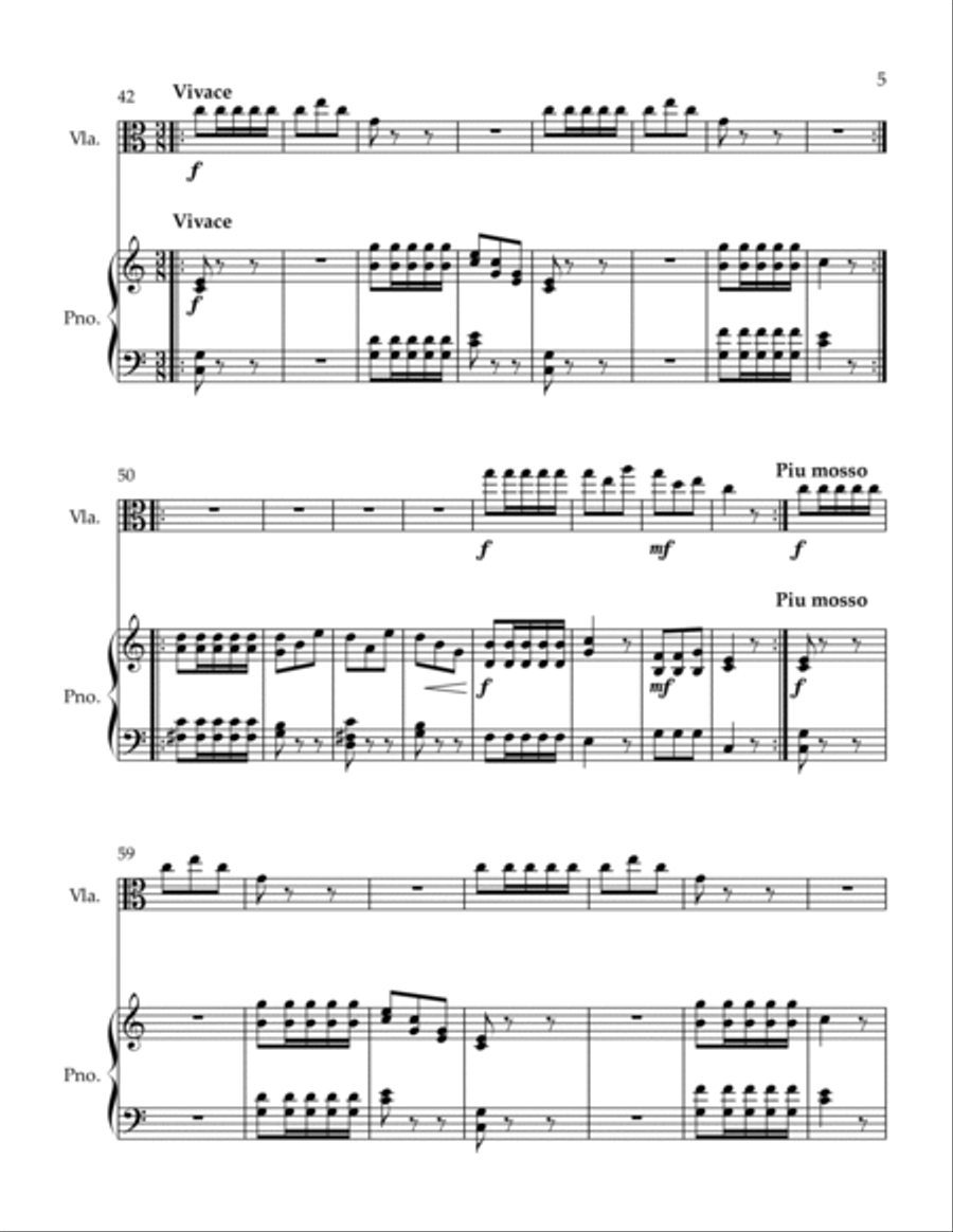 Sonatine Viola scores gallery preview page 5