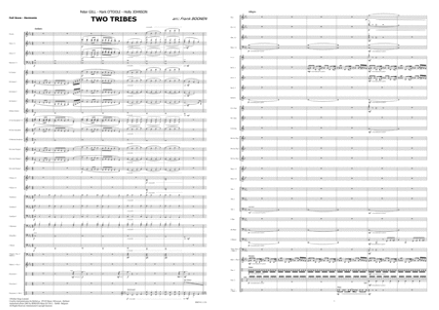 Two Tribes Two Tribes Concert Band scores gallery preview page 2