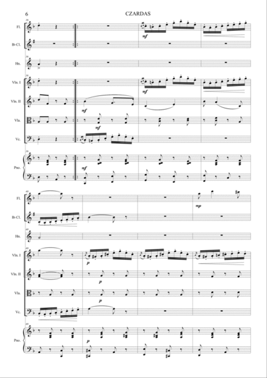 Czardas Czardas Orchestra scores gallery preview page 6