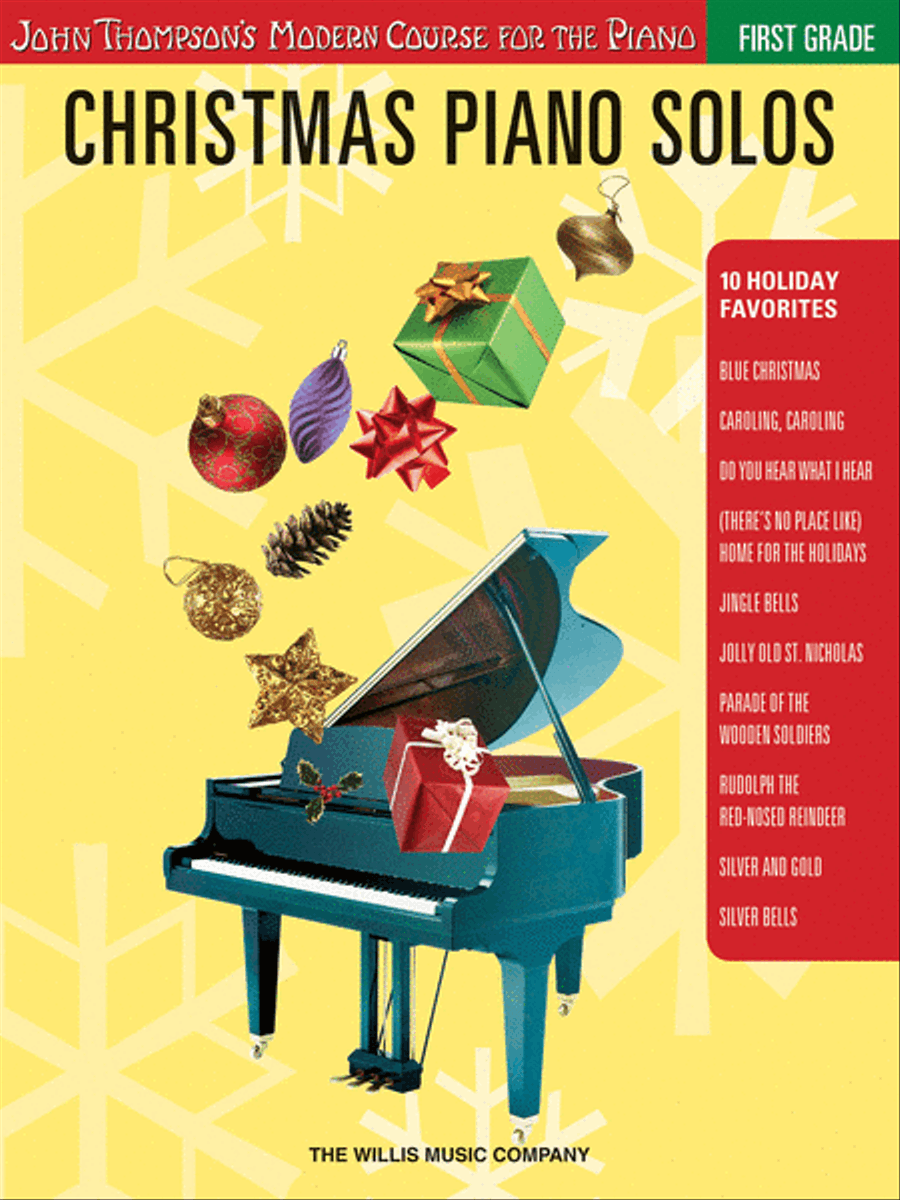 Christmas Piano Solos – First Grade (Book Only) Easy Piano scores gallery preview page 1