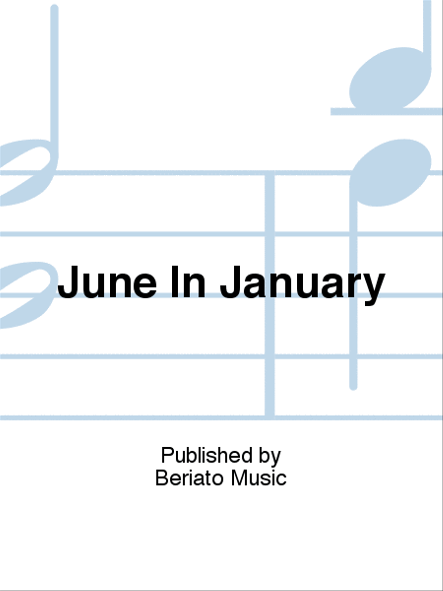 June In January Piano, Vocal, Guitar scores gallery preview page 1