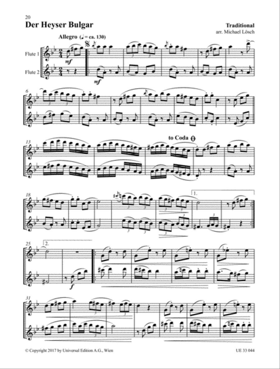 Klezmer Flute Duets Flute Duet scores gallery preview page 9