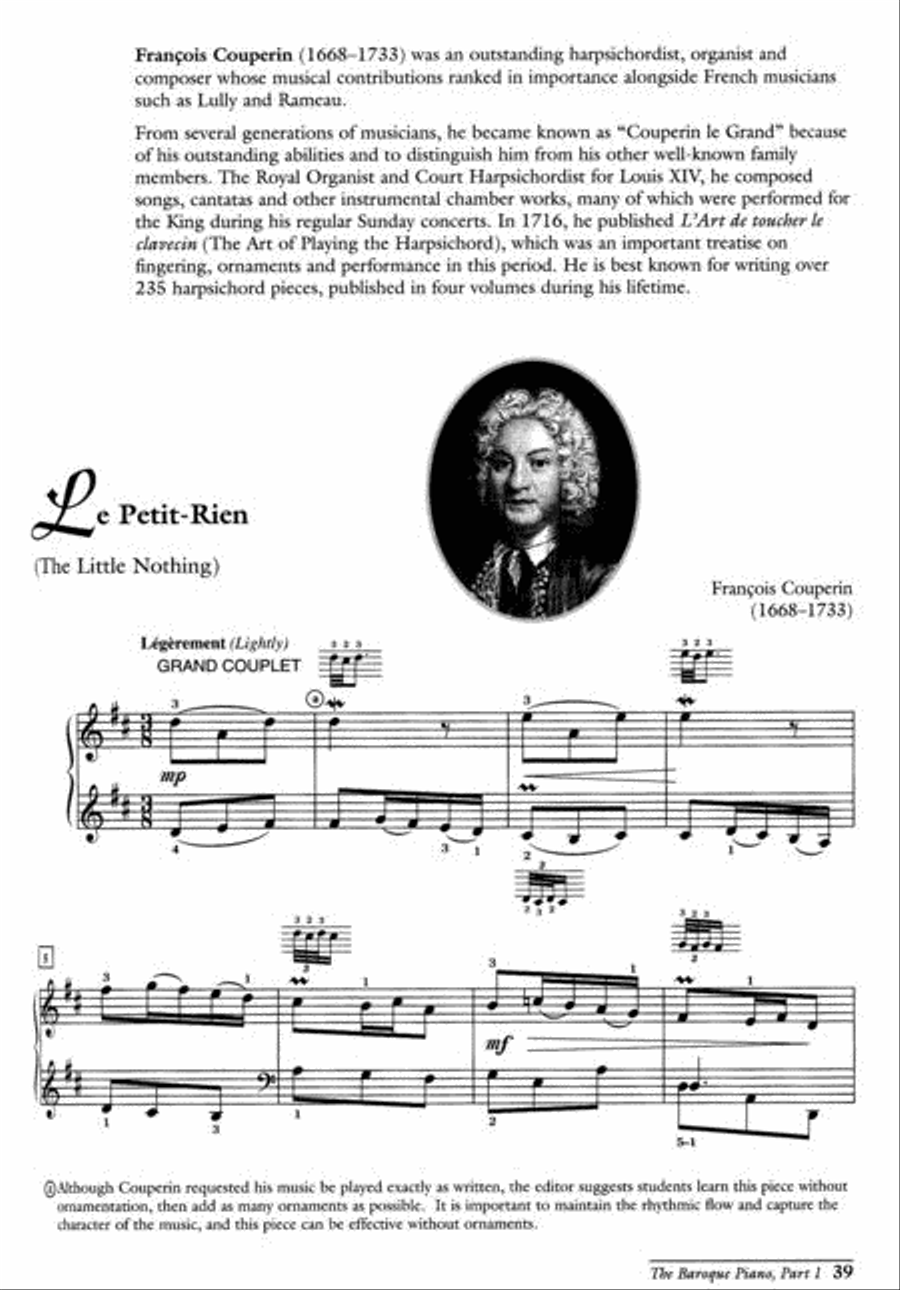 The Baroque Piano: The Influence of Society, Style, and Musical trends on the Great Piano Composers Piano Solo scores gallery preview page 3