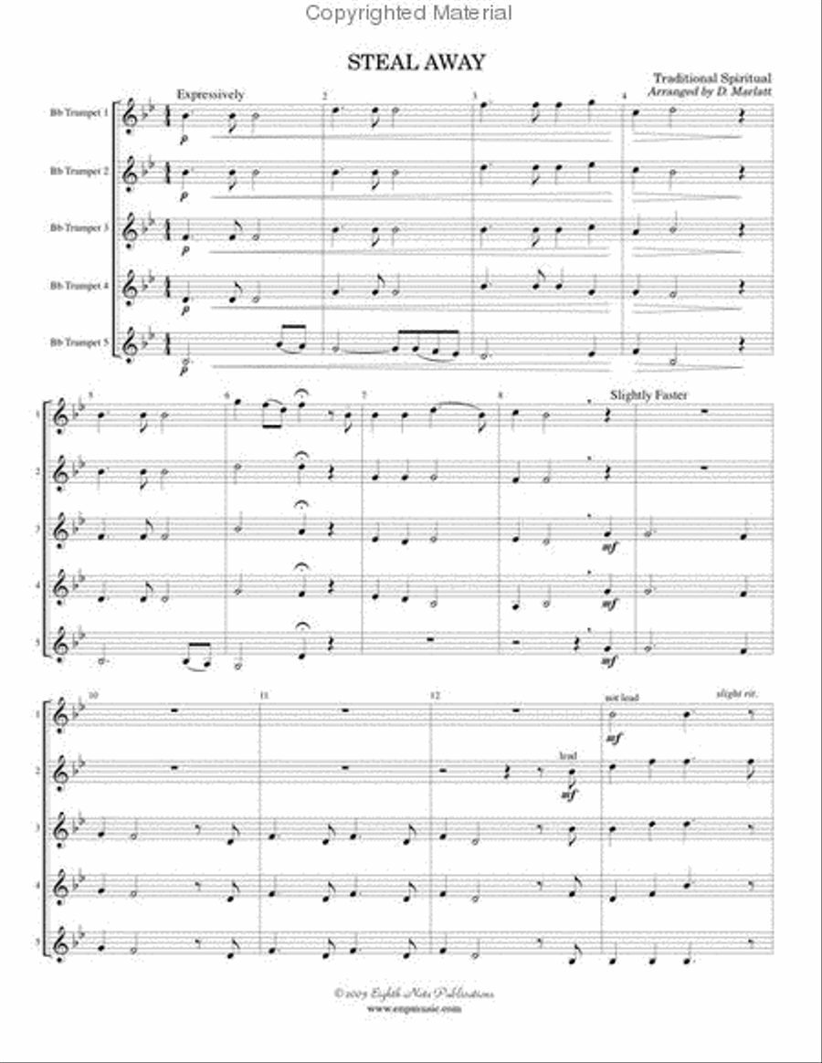 Steal Away Steal Away Small Ensemble scores gallery preview page 2
