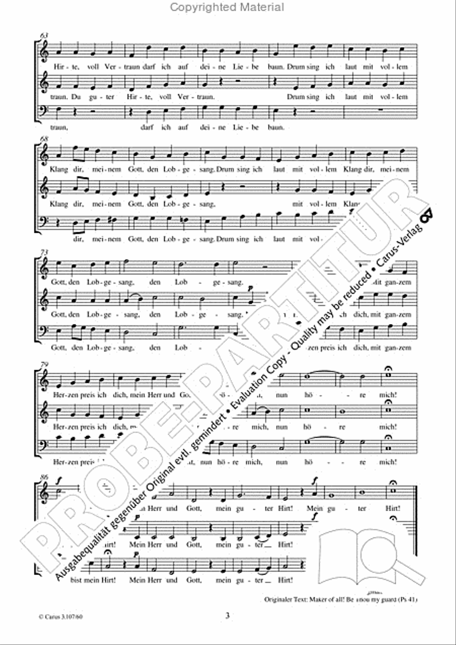 Er ist mein Hirt 3-Part scores gallery preview page 4