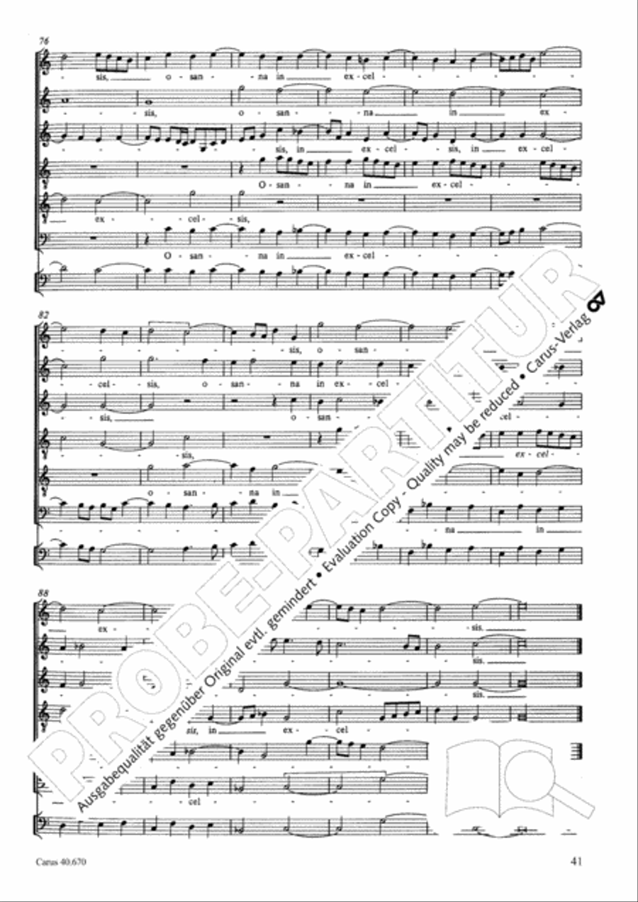 Missa in illo tempore Choir scores gallery preview page 54
