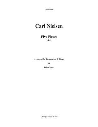 Book cover for Five Pieces, Op. 3 for Euphonium and Piano