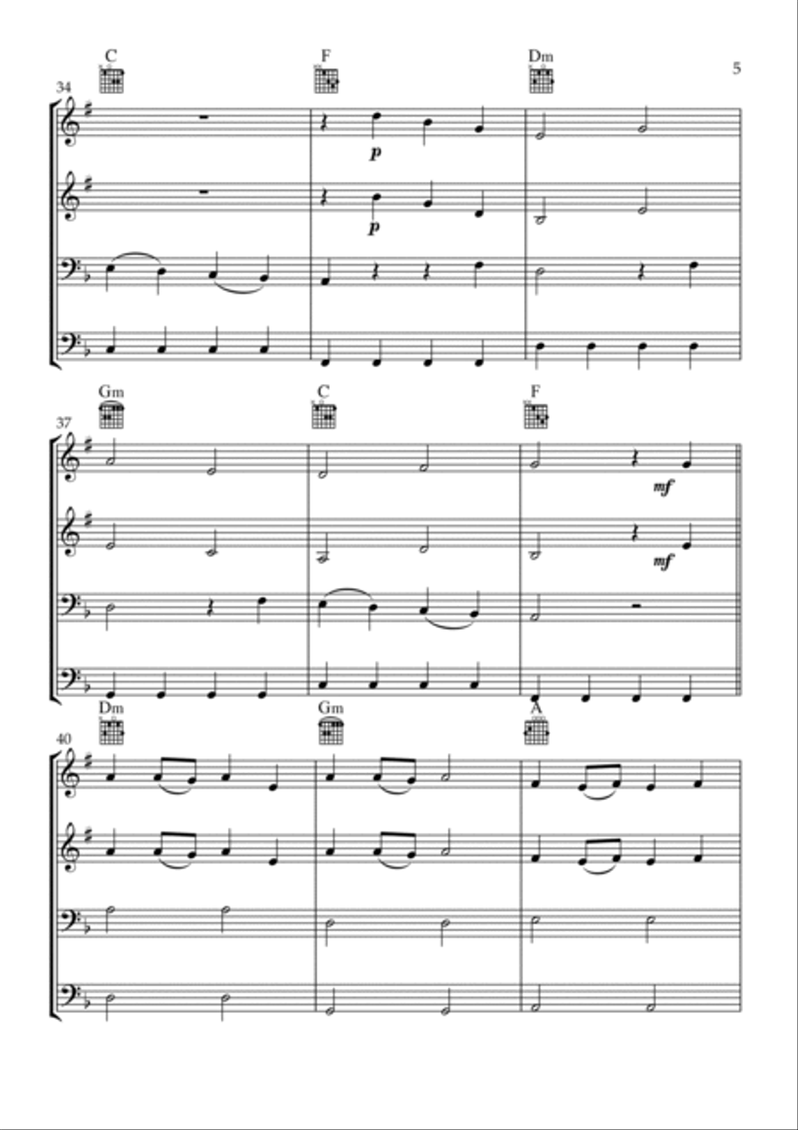 Flowers Trombone scores gallery preview page 5
