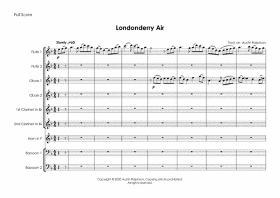 Londonderry Air (Danny Boy) - wind nonet / wind ensemble image number null