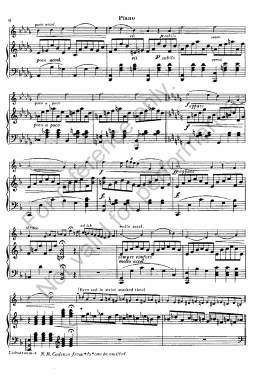 Liebestraum Alto Saxophone scores gallery preview page 5
