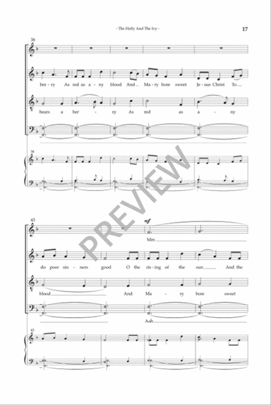 Christmas Carols, Volume 2 SSAATTBB scores gallery preview page 17