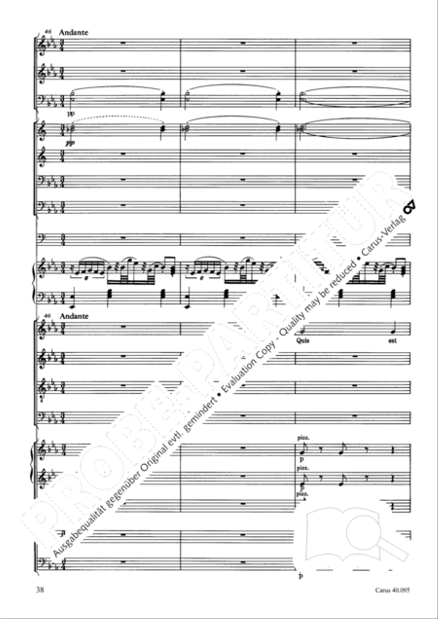 The Seven Words (Die Sieben Worte) 4-Part scores gallery preview page 53