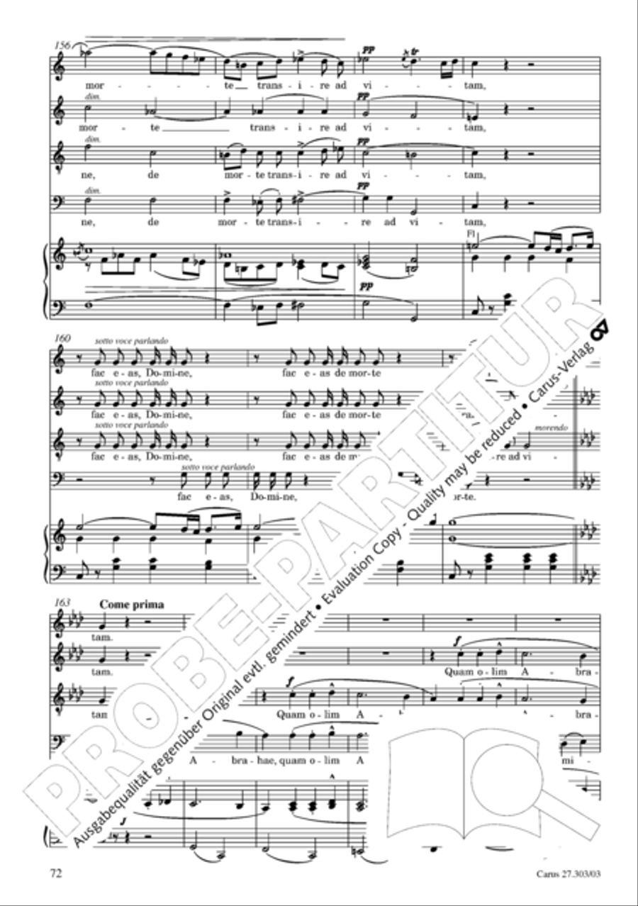Messa da Requiem 4-Part scores gallery preview page 73