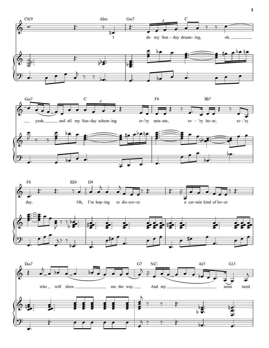 A Sunday Kind Of Love Voice scores gallery preview page 3