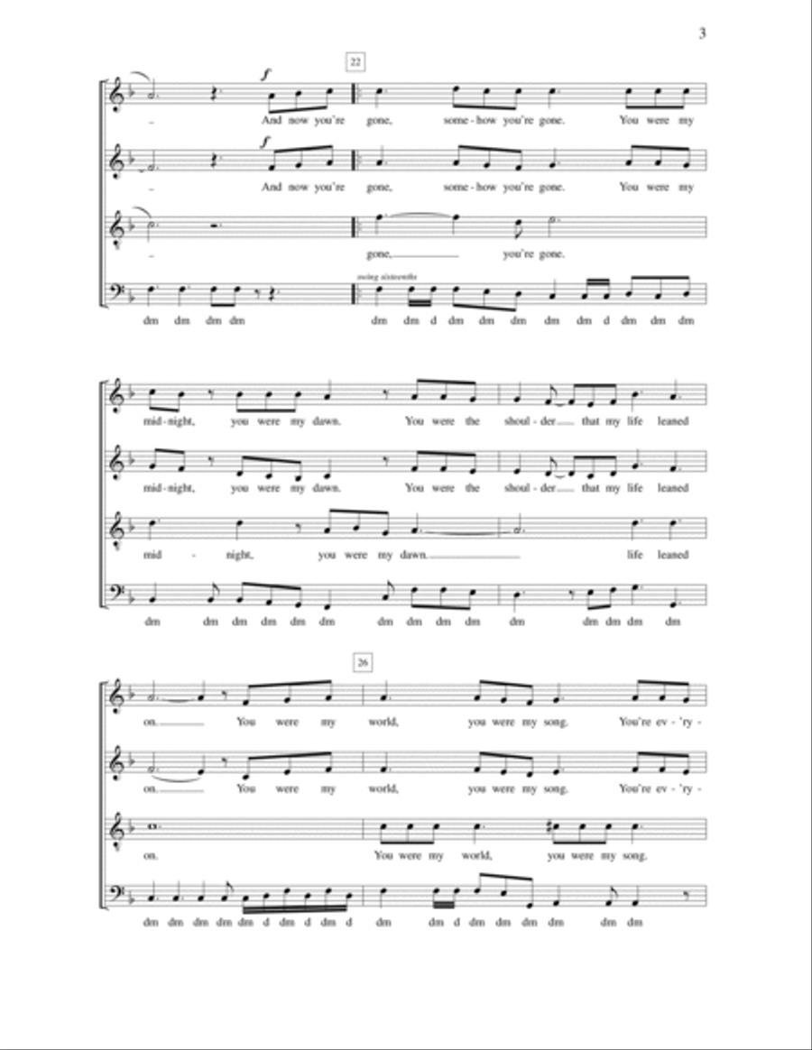Gone 4-Part scores gallery preview page 3
