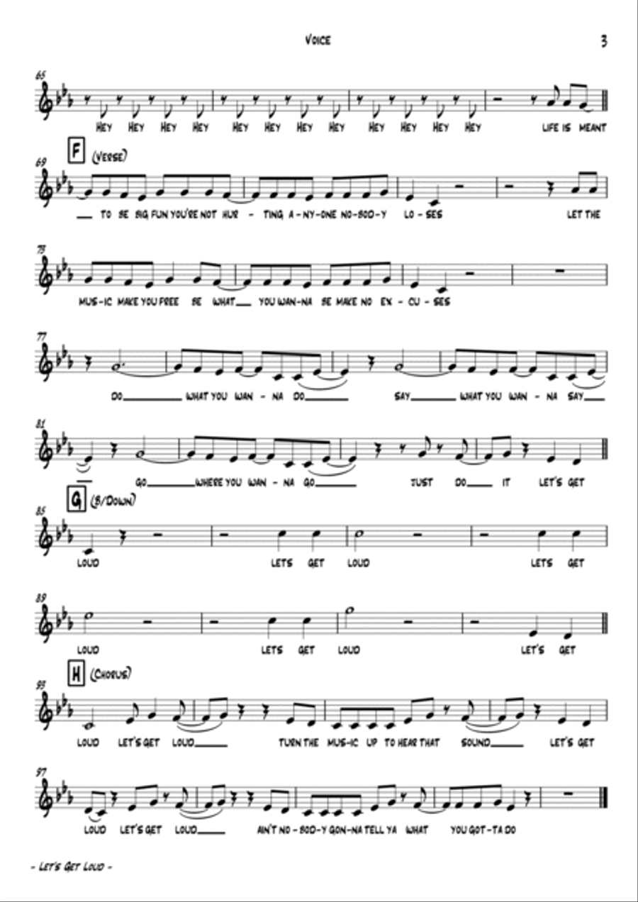 Let's Get Loud Large Ensemble scores gallery preview page 4