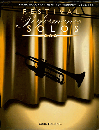 Book cover for Festival Performance Solos - Trumpet Volumes 1 & 2 (Piano Accompaniment)