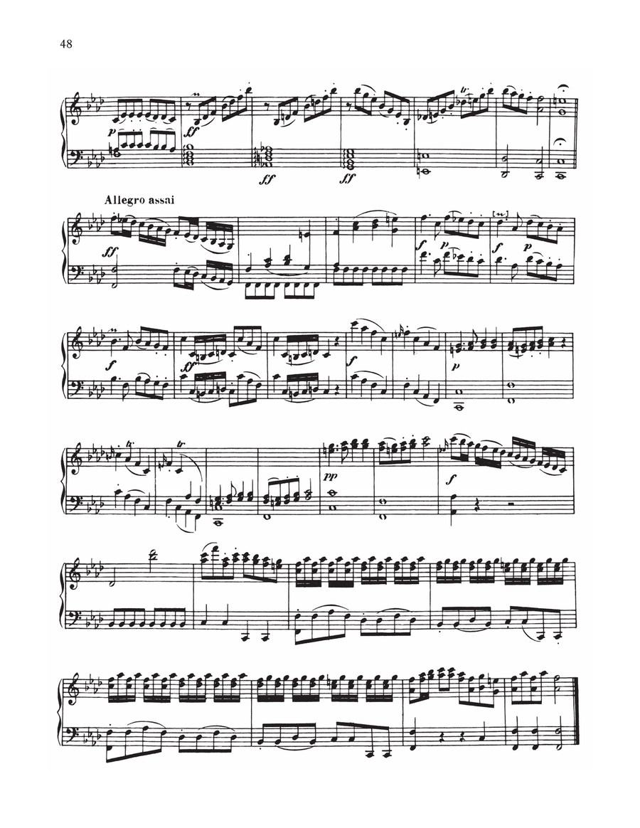 Sonata In F Minor, WoO 47, No. 2 Piano Solo scores gallery preview page 3
