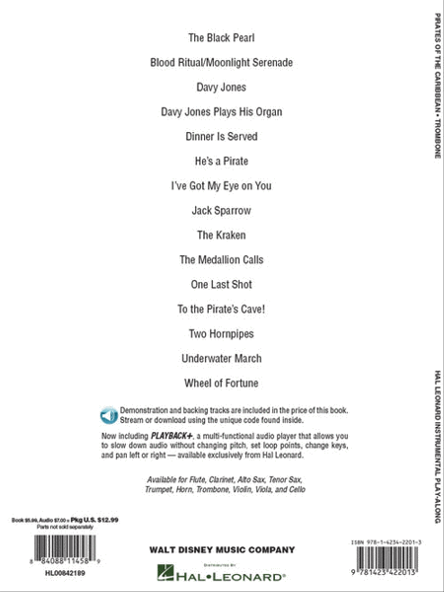 Pirates of the Caribbean Trombone Solo scores gallery preview page 6