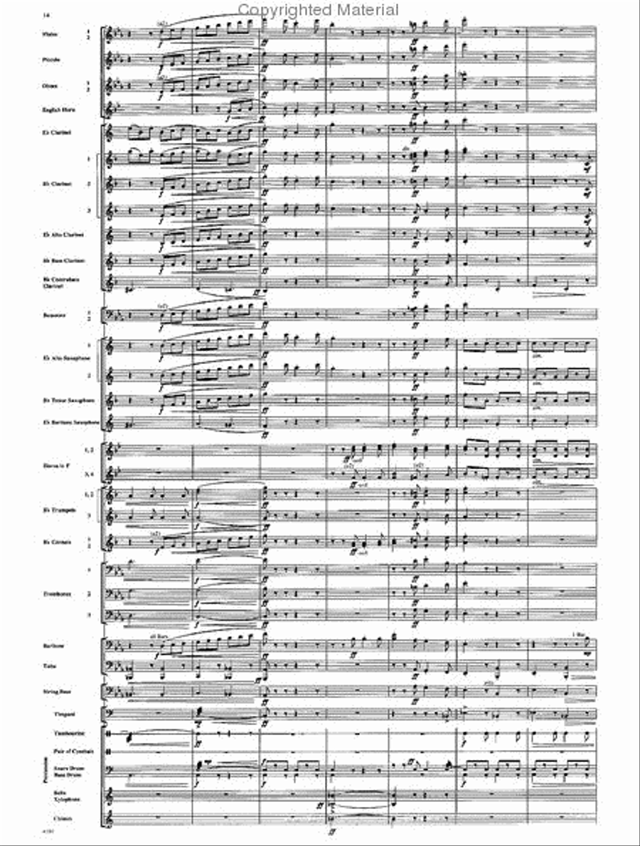 Funiculi, Funicula Concert Band scores gallery preview page 13