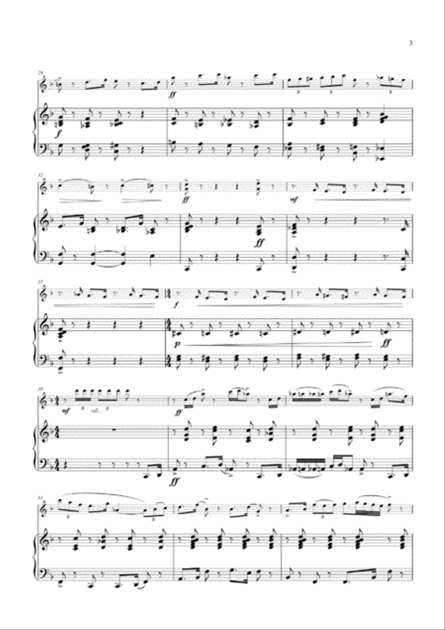 Preludio de un gato sobre la mesa Violin Solo scores gallery preview page 4