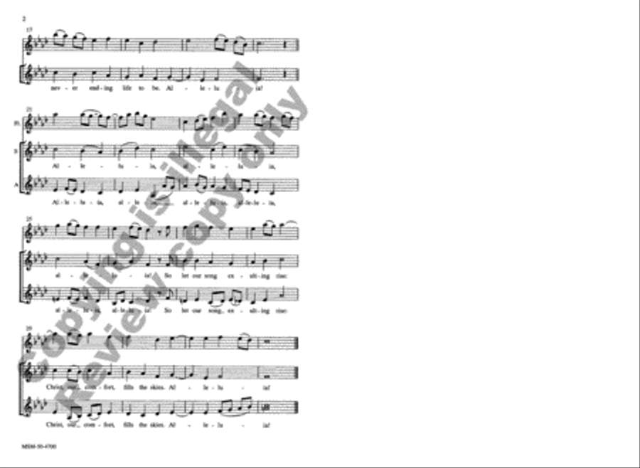 Christ Is Arisen Christ Is Arisen SSAA scores gallery preview page 3