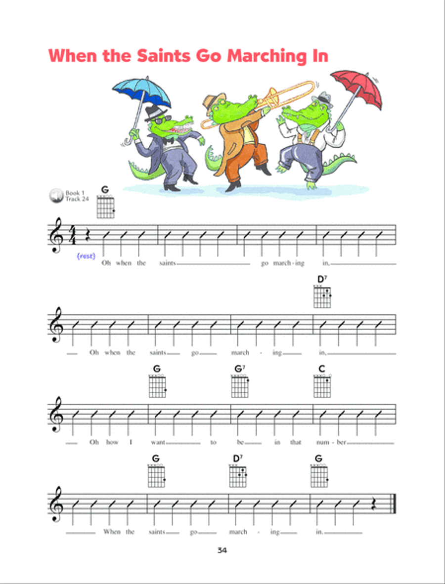 Alfred's Kid's Guitar Course Complete Easy Guitar scores gallery preview page 6