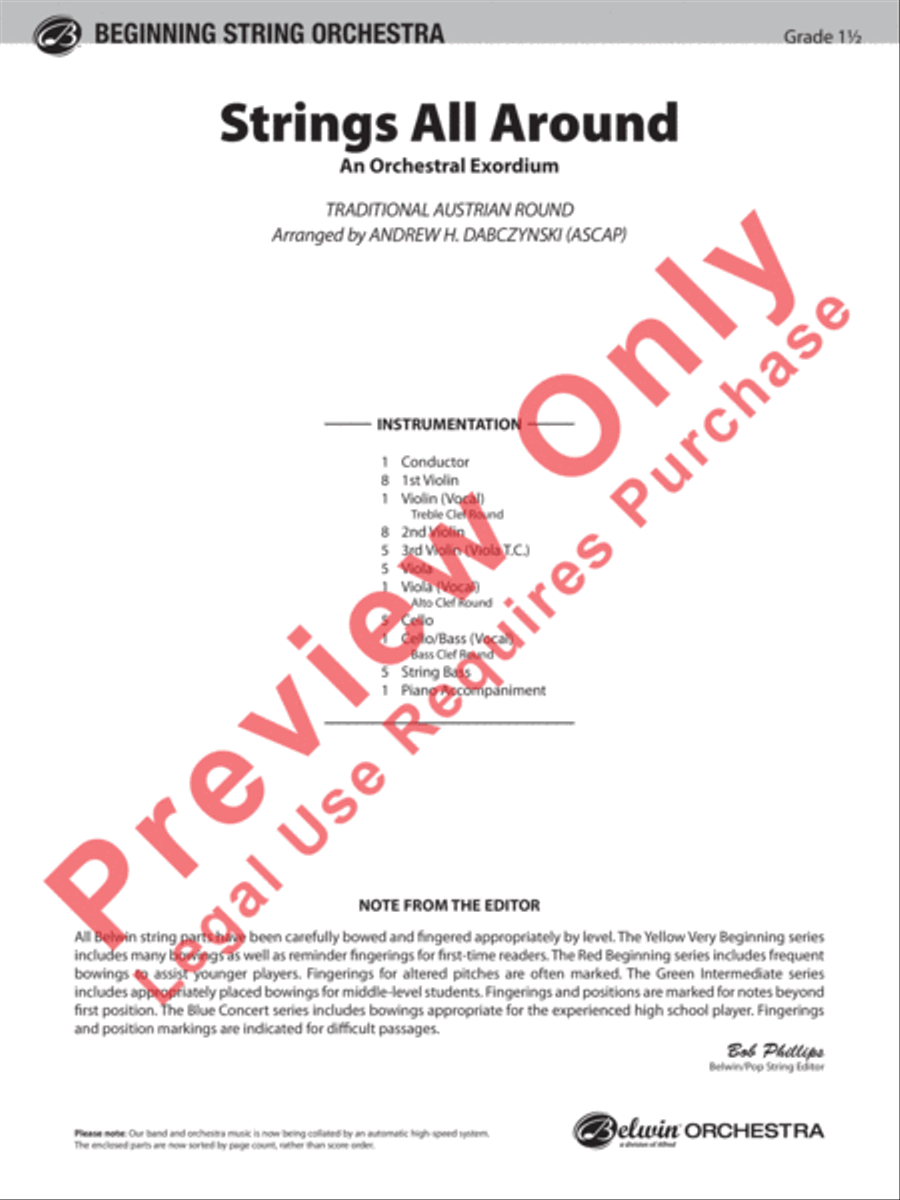 Strings All Around String Orchestra scores gallery preview page 2