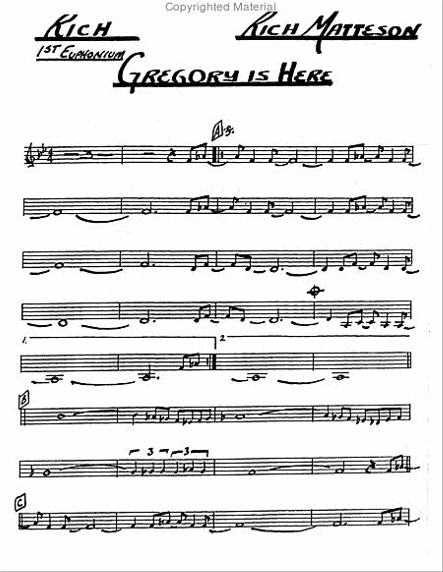 Gregory is Here Large Ensemble scores gallery preview page 2