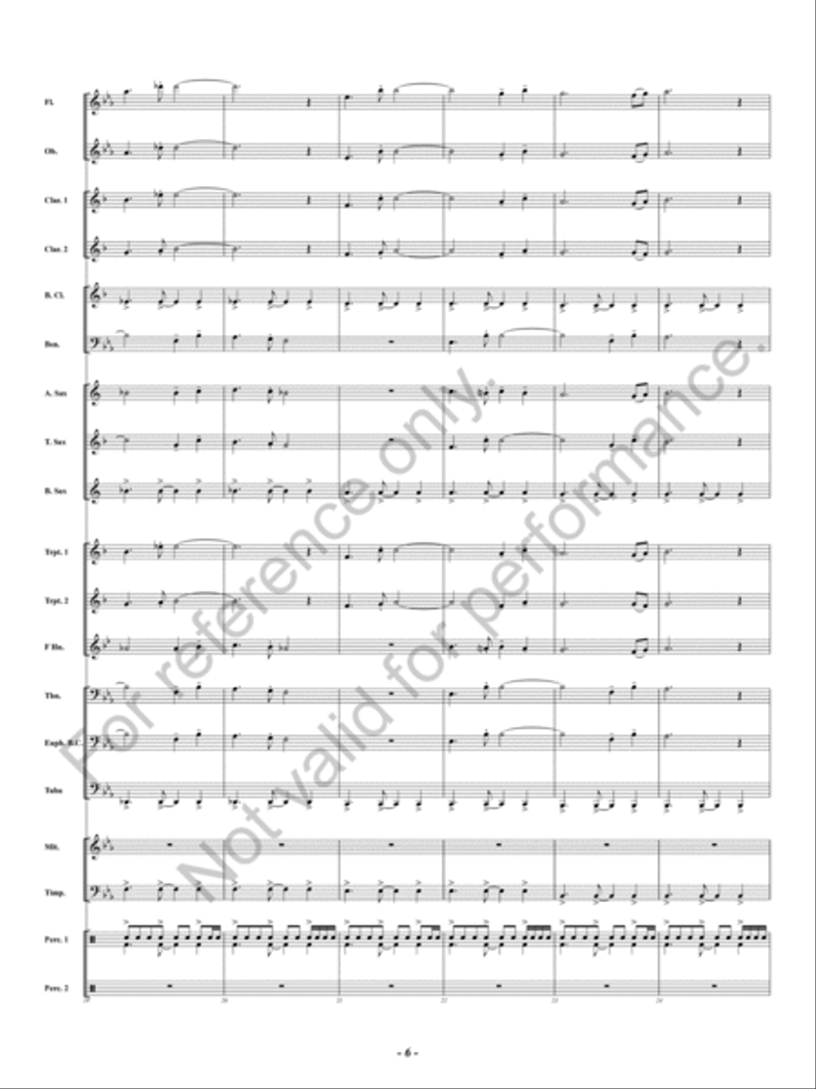 Spangled Concert Band scores gallery preview page 7