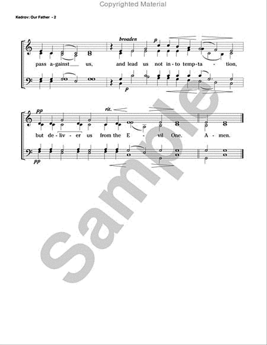 Our Father 4-Part scores gallery preview page 3