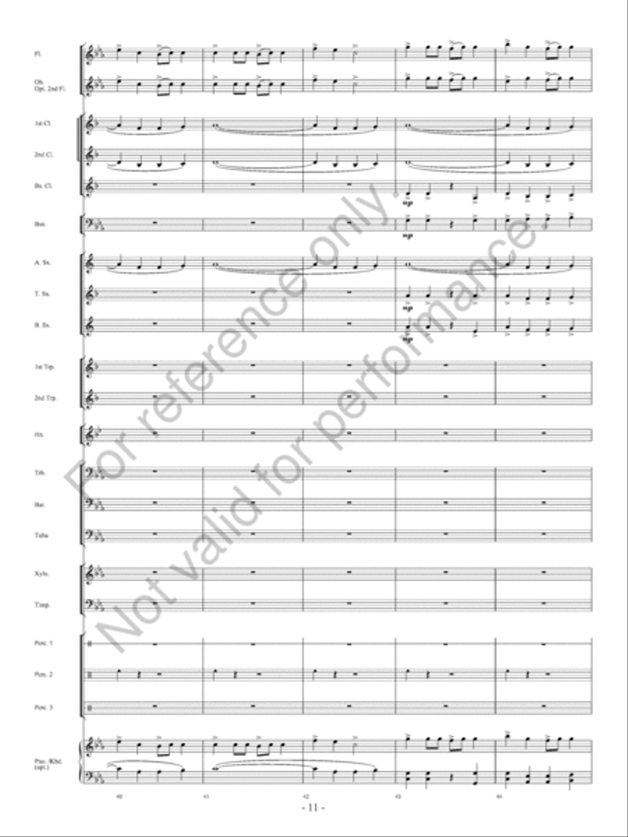 Red Earth Dances Concert Band scores gallery preview page 12