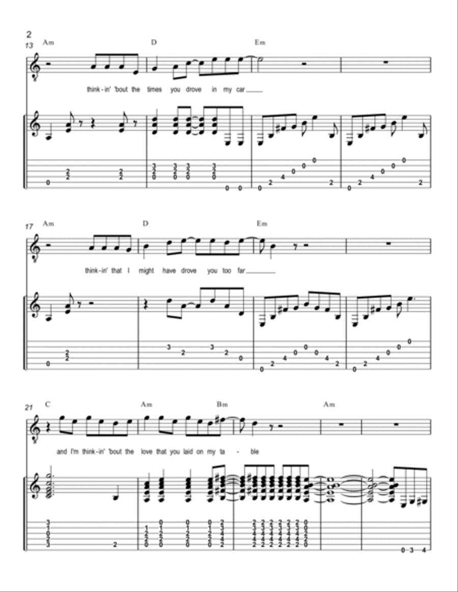 Badge Guitar Tablature scores gallery preview page 2