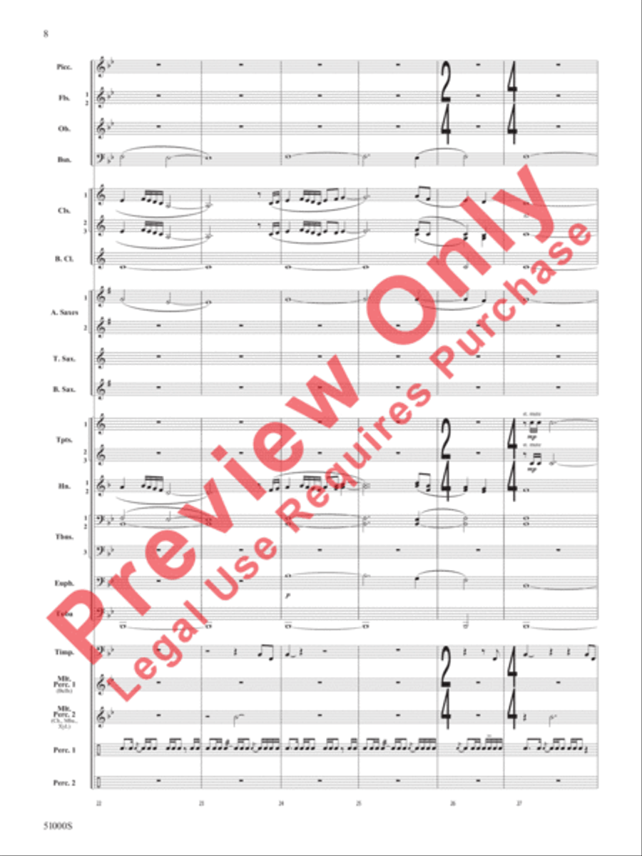 Eternal Flame Concert Band scores gallery preview page 9