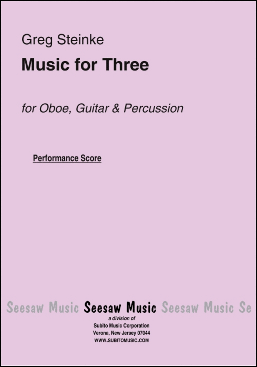 Music for Three Oboe scores gallery preview page 1