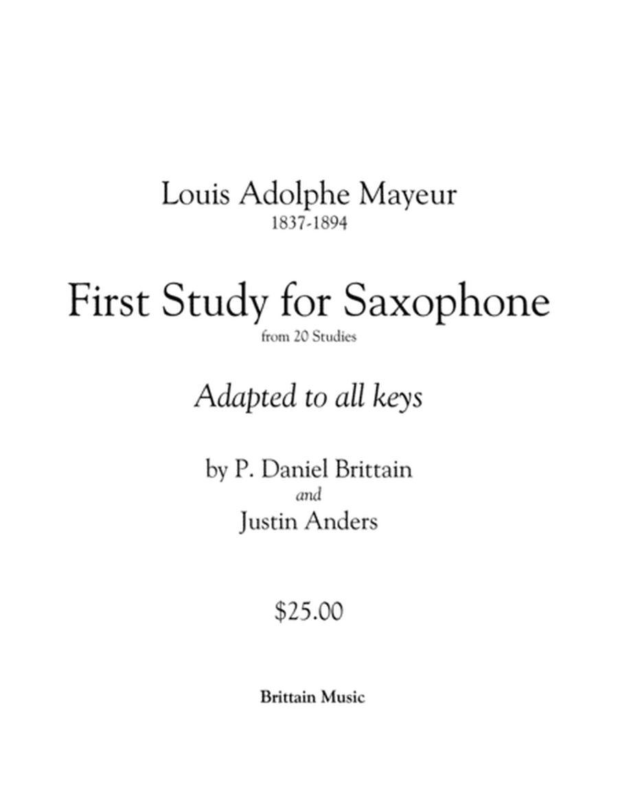 Meyeur 1st Study for Saxophone