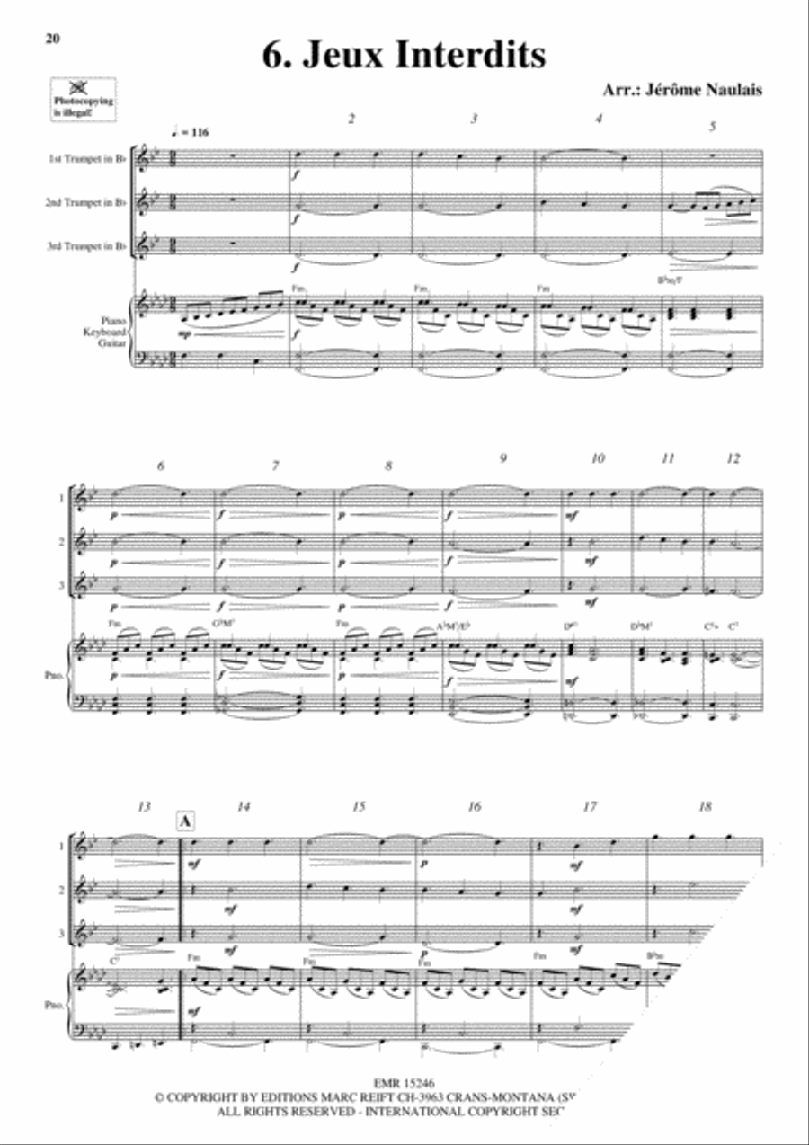 3 Trumpets & Piano Vol. 2 Trumpet Trio scores gallery preview page 8