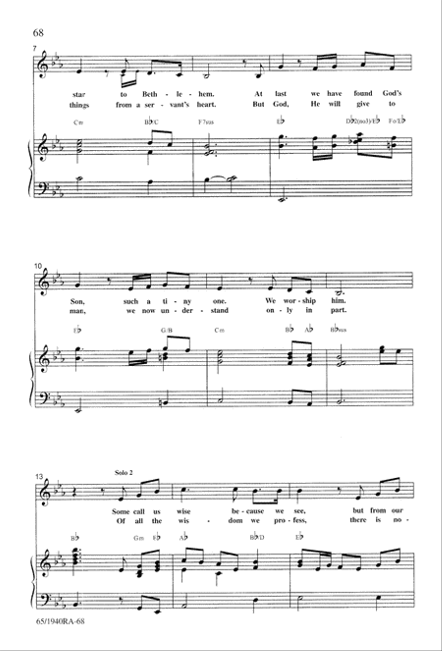 We Will Know Peace 3-Part scores gallery preview page 70