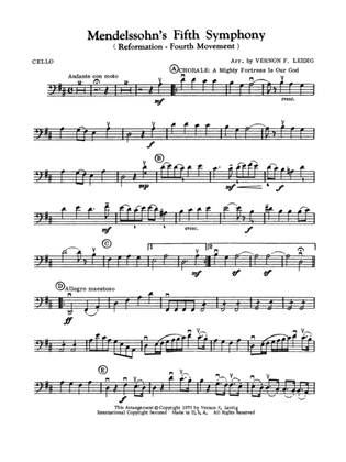 Mendelssohn's 5th Symphony "Reformation," 4th Movement: Cello