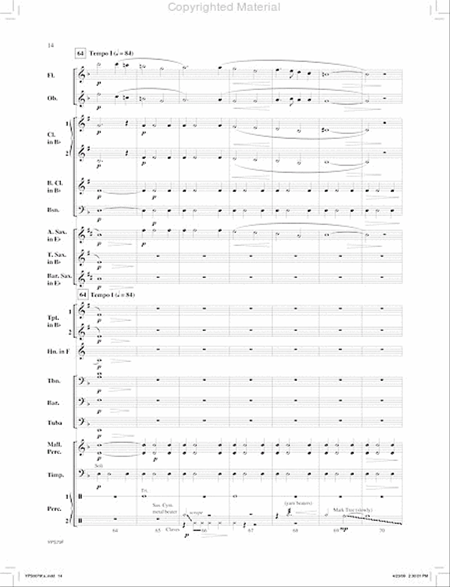 Whispering Pines Concert Band scores gallery preview page 15