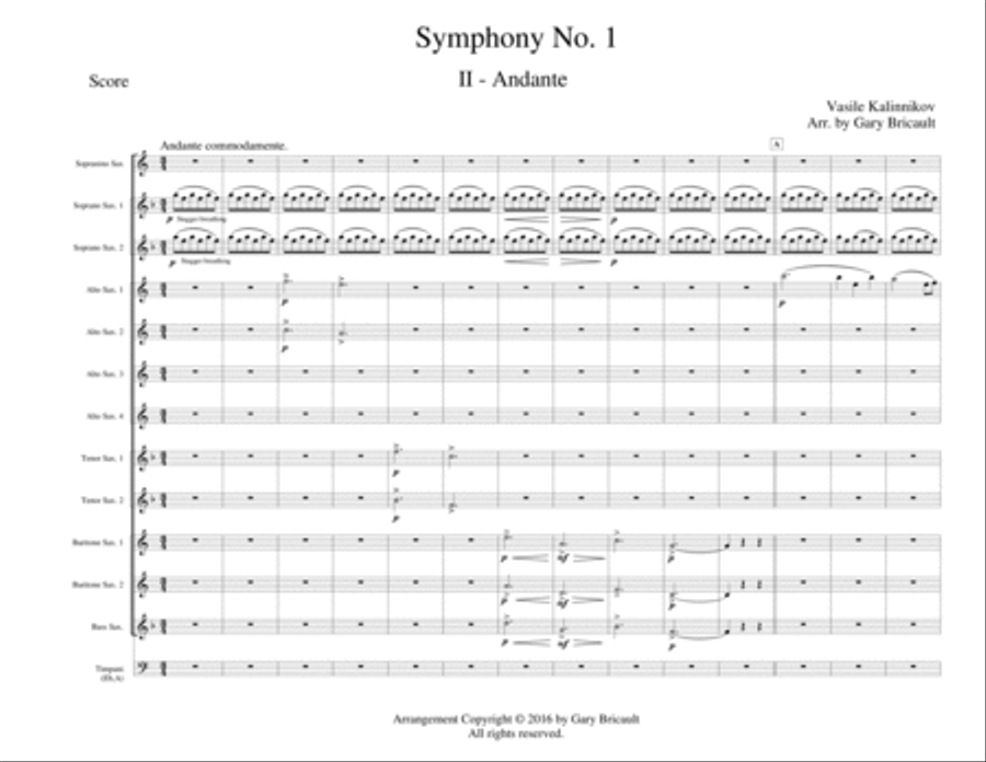 Mvt II - Andante from Symphony No. 1 image number null