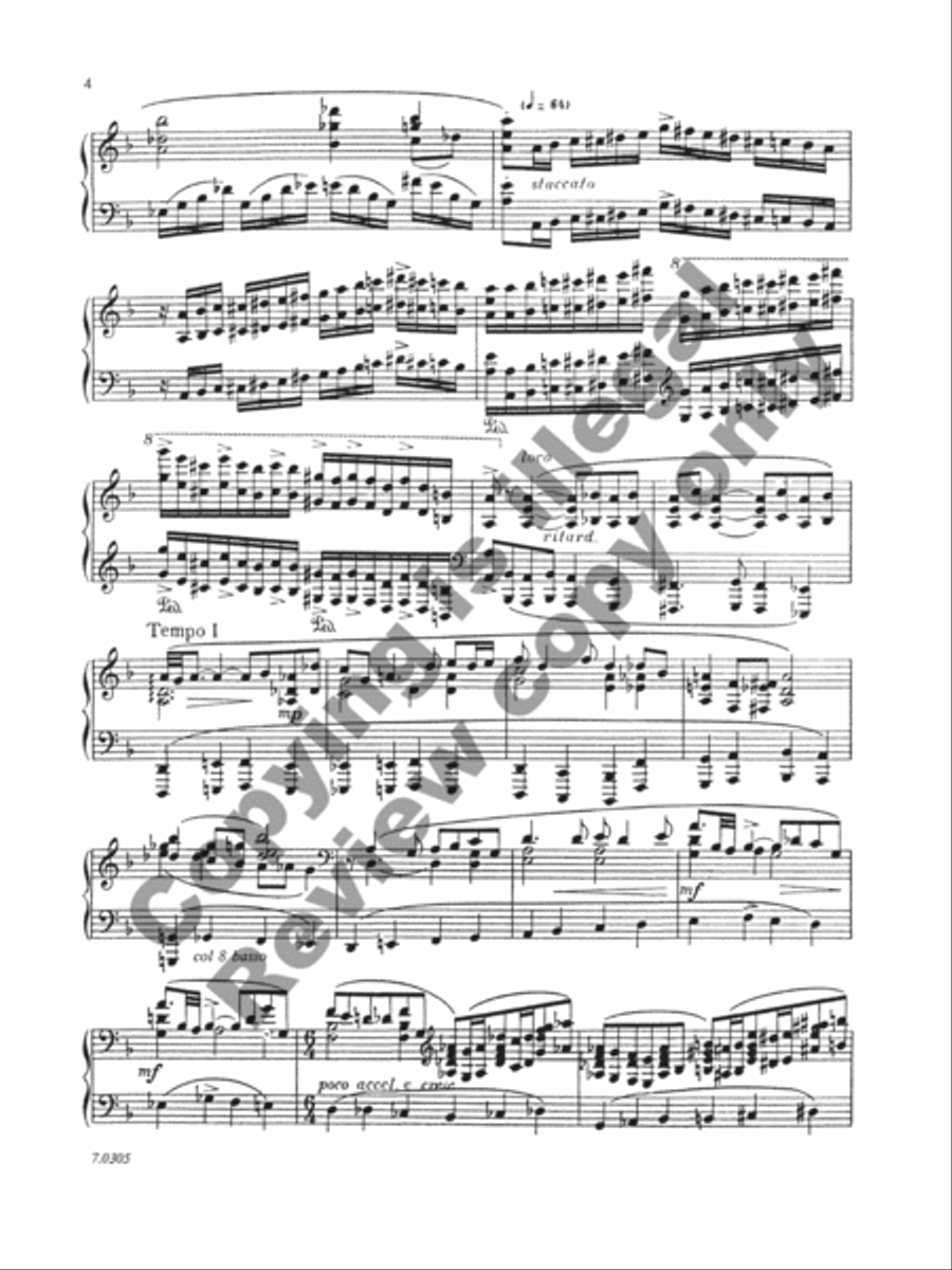 Lamentation and Scherzo Piano Solo scores gallery preview page 5