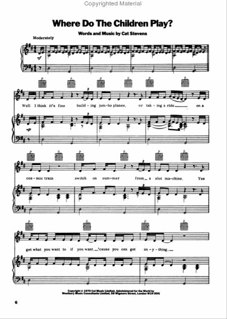 Cat Stevens Complete Piano, Vocal, Guitar scores gallery preview page 2