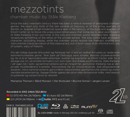 MezzotIints - Chamber Music by Stale Kleiberg [BluRay Audio]