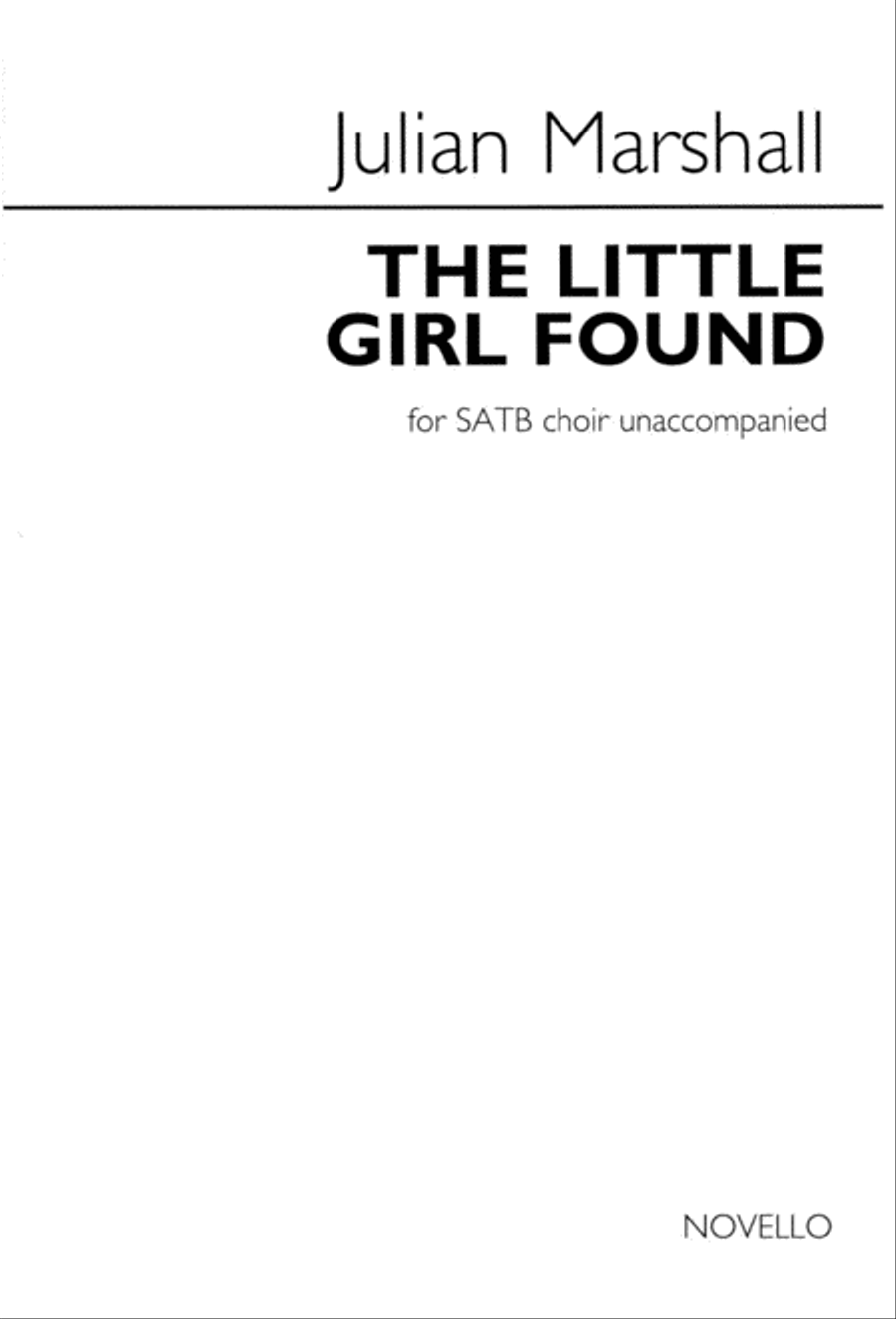 The Little Girl Found 4-Part scores gallery preview page 1