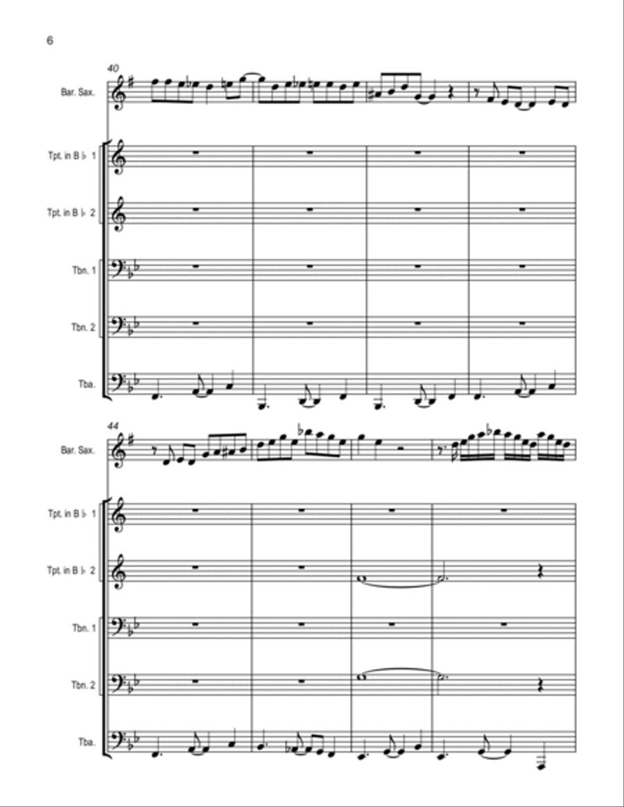 Mardi Gras Mambo Small Ensemble scores gallery preview page 6