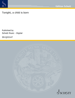 Book cover for Tonight, a child is born