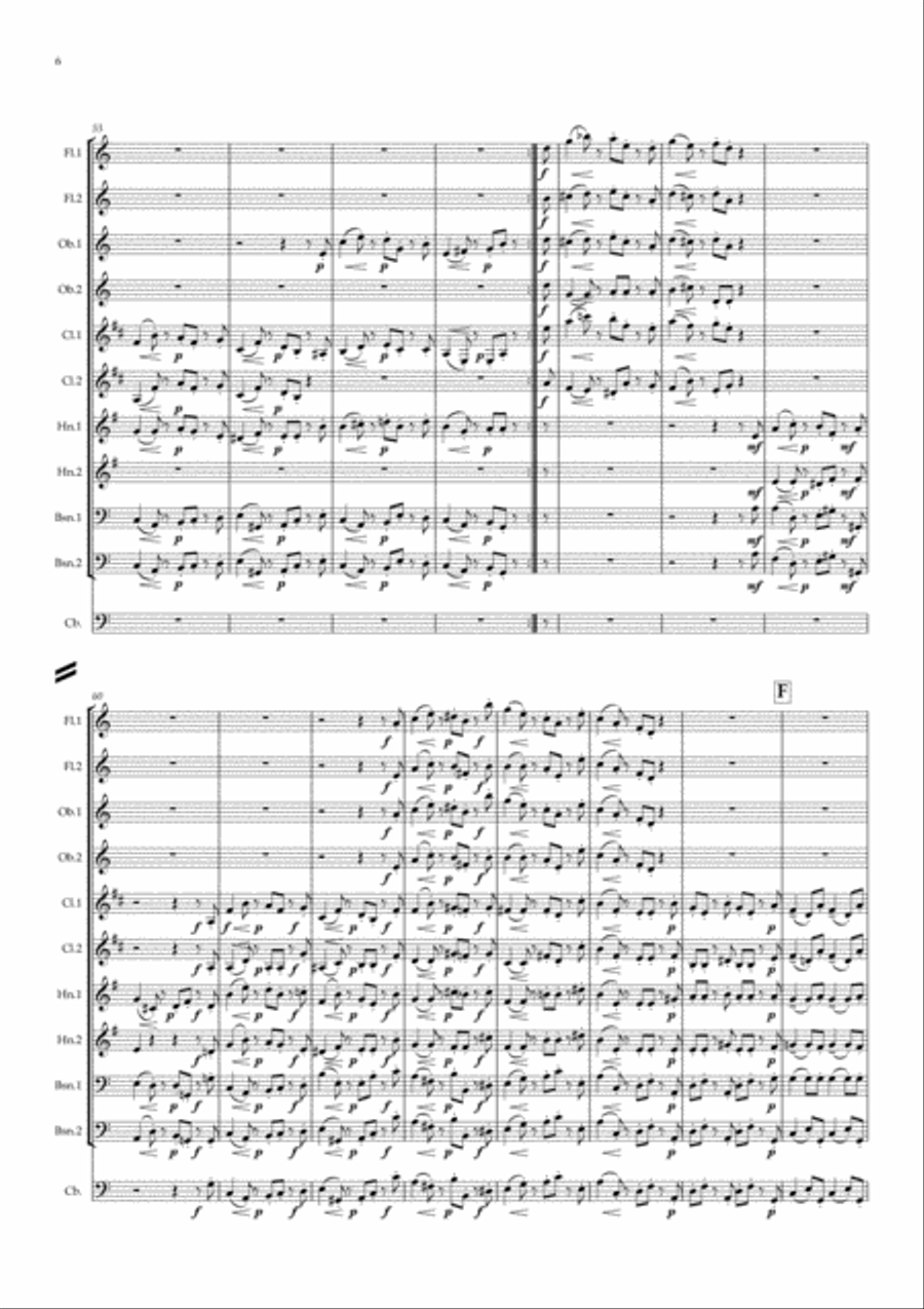 Parry: An English Suite Mvt.VII Frolic - symphonic wind Woodwind Quintet scores gallery preview page 6